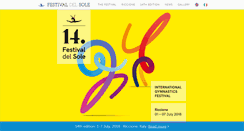 Desktop Screenshot of festivaldelsole.it
